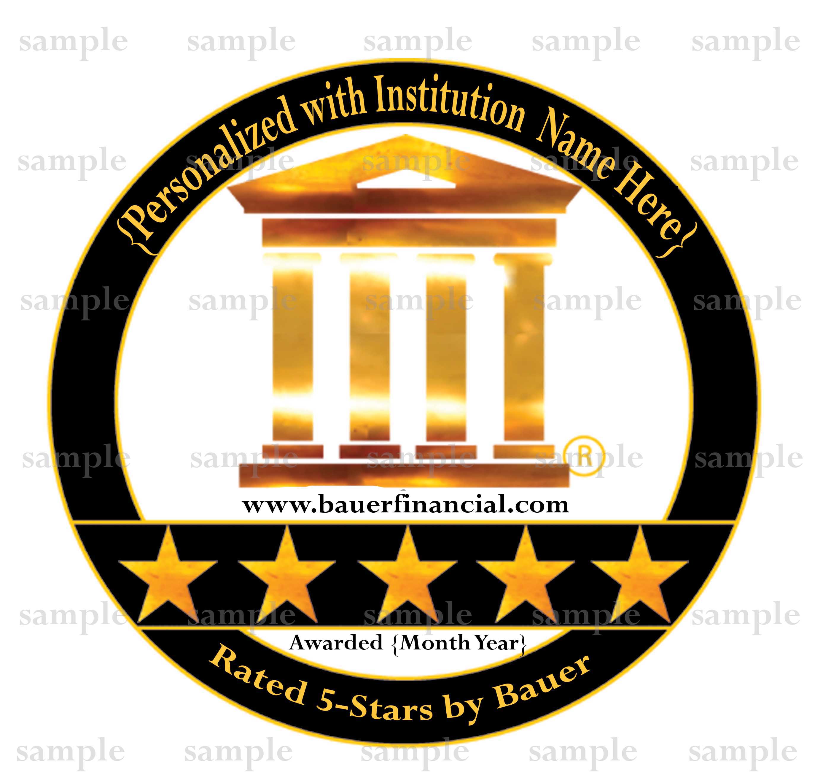 Personalized 5 Star Logo Round Bauerfinancial