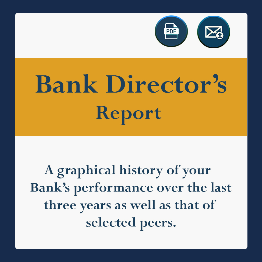 A graphical history of your bank's performace over the last three years, as well as that of selected peers.