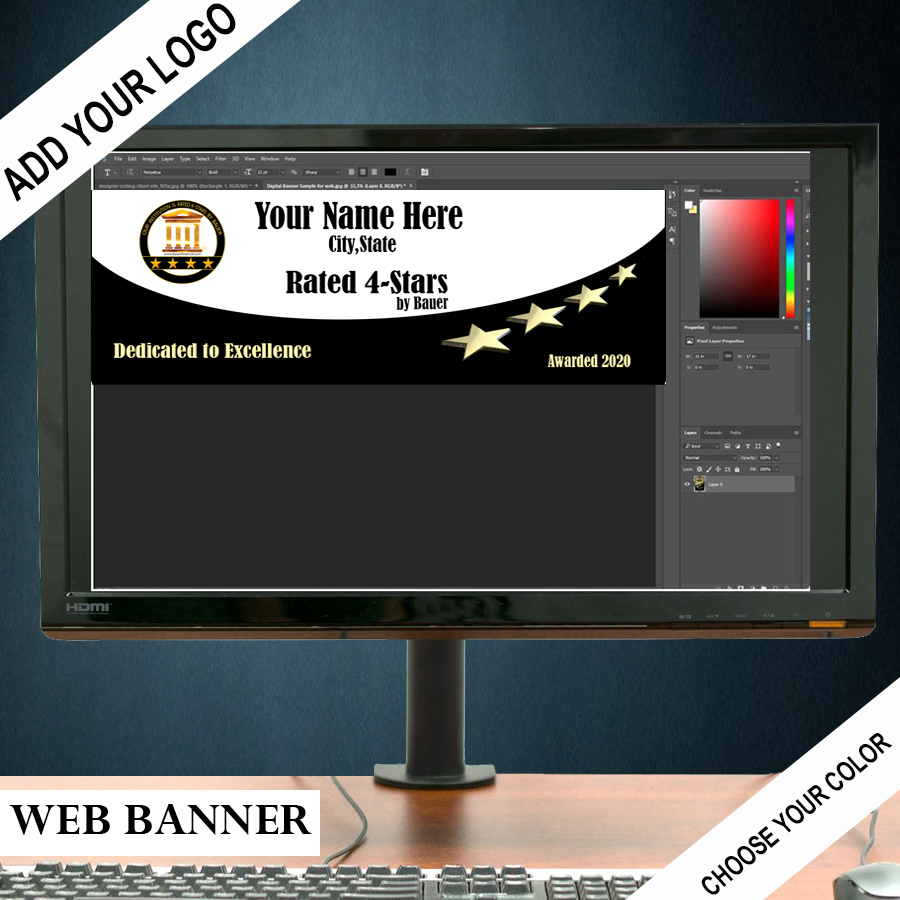 4 Star Horizontal Digital Banner  BauerFinancial