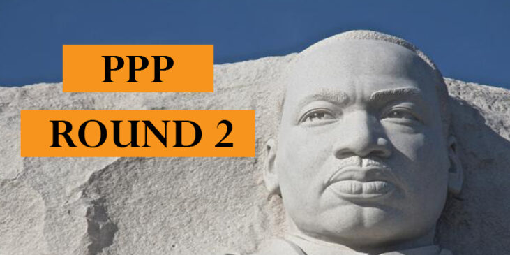 Image of Martin Luther King Monument with PPP Round 2