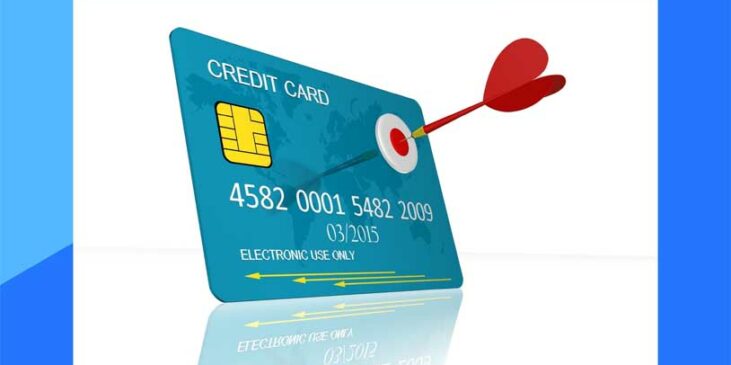 Credit Card with an arrow and a bulls eye