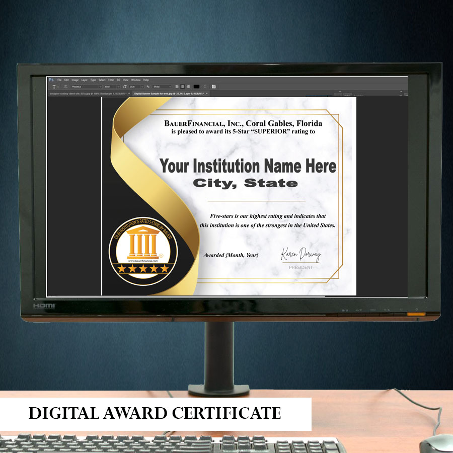 5-Star Digital Award Certificate