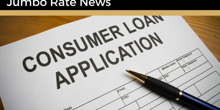 Image of consumer loan application with a pen as if to be filled out.